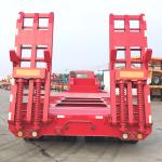 CIMC Heavy Duty Low Bed Semi Trailer Truck FUWA 3 Axle Equipment Transport
