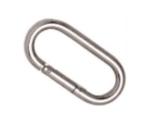 Egg Shape Stainless Steel Locking Carabiner Spring Hook Clip Quicklinks