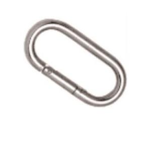 China Egg Shape Stainless Steel Locking Carabiner Spring Hook Clip Quicklinks wholesale