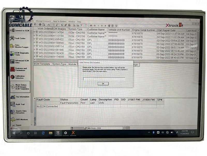 CANBUS Diagnostic Tool OBD2 Scanner Adapter for Heavy-Duty Truck Excavator Structure Diesel Engine