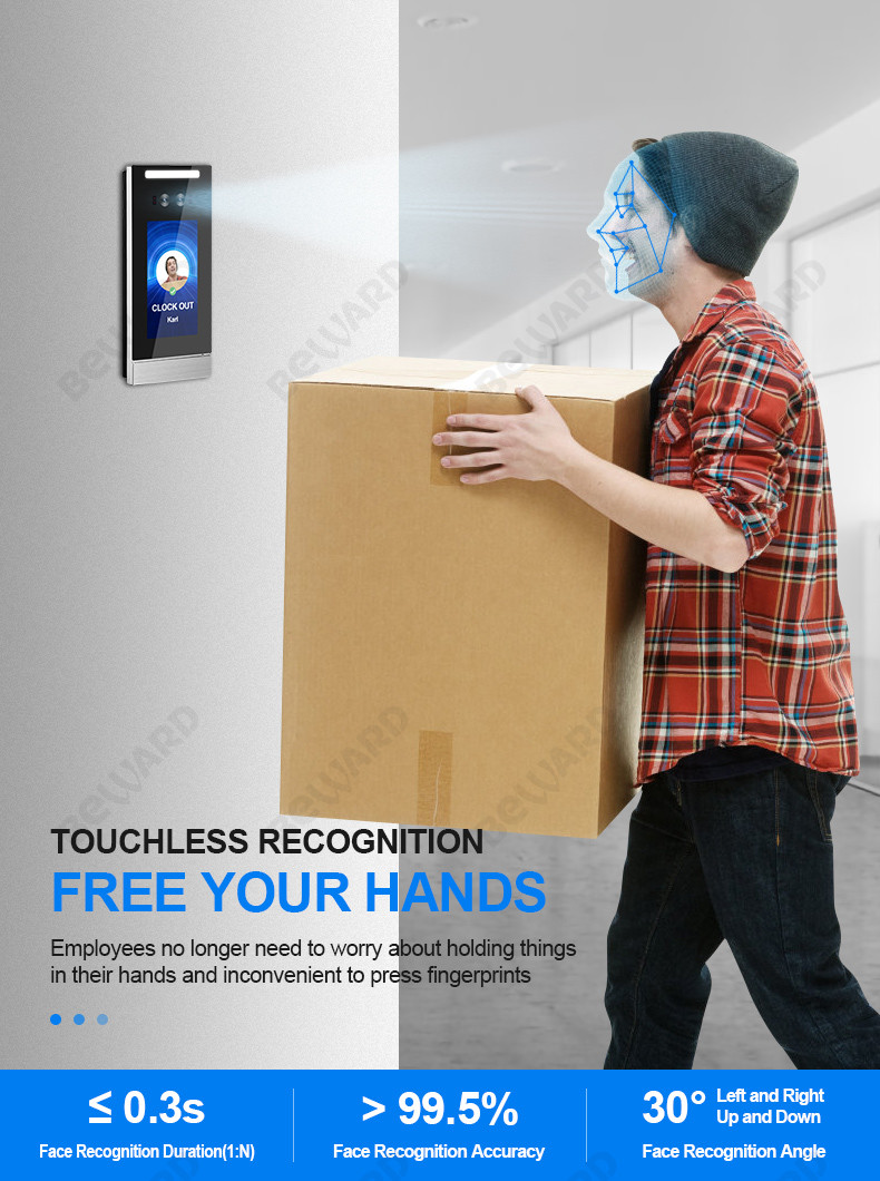1/2.8" 6mm DC12V 2A Facial Recognition Access Control