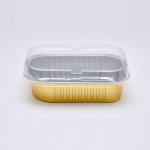 Golden Aluminum Foil Food Disposable Baking Pans With Lids