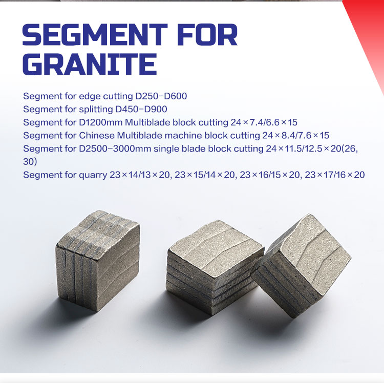 6.5MM Multi Blade Diamond Segment with Cold Press Technology and Good Performance
