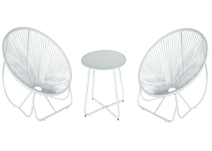 Fire Resistant Garden Rattan Set Acapulco Rattan Chair Set High Temperature Tolerant