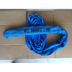 China High Strength Polyester Endless Slings With Flat Woven Pattern On Sleeve wholesale