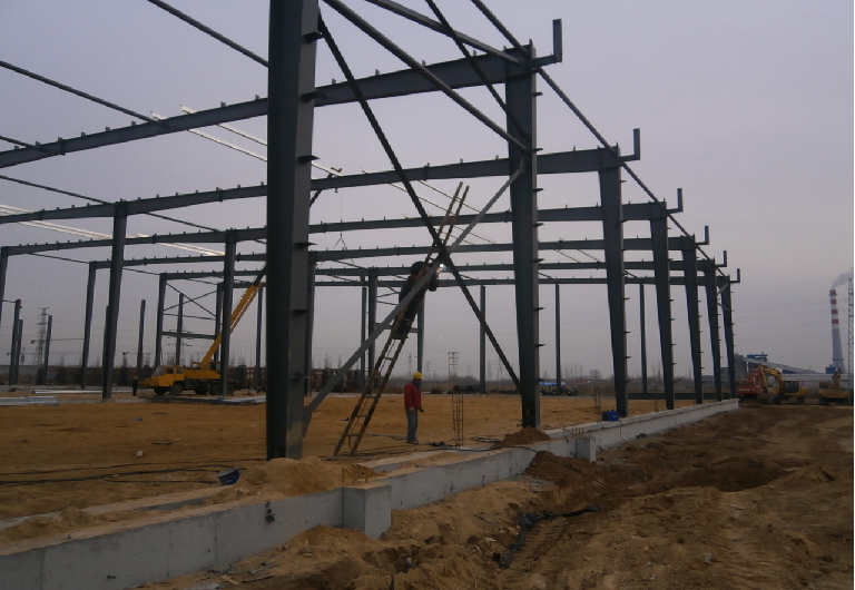 H Beam Pre Engineering Steel Building Steel Structure Industrial Warehouse Construction