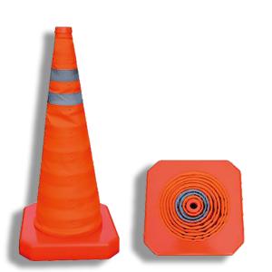 China Portable Reflective PVC Traffic Cone Orange 700mm For Safety Warning wholesale