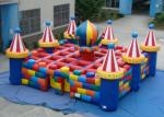 Colourful circus big inflatable maze sport game outdoor inflatable sport games