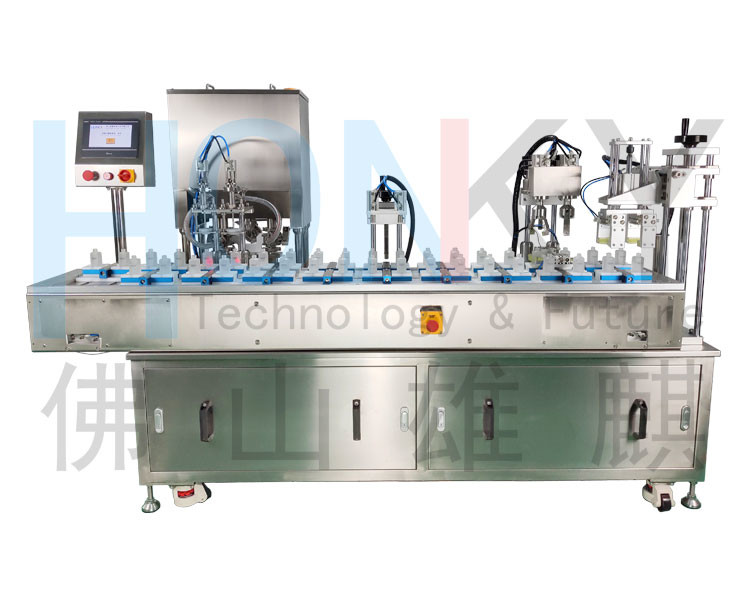 2400 BPH AC 380V Glass Bottle Filling And Capping Machine For Whiten Cream