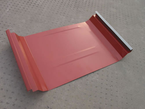 Color Steel Aluminium Roof Panel Standing Seam Roll Forming Machine With Hydraulic System