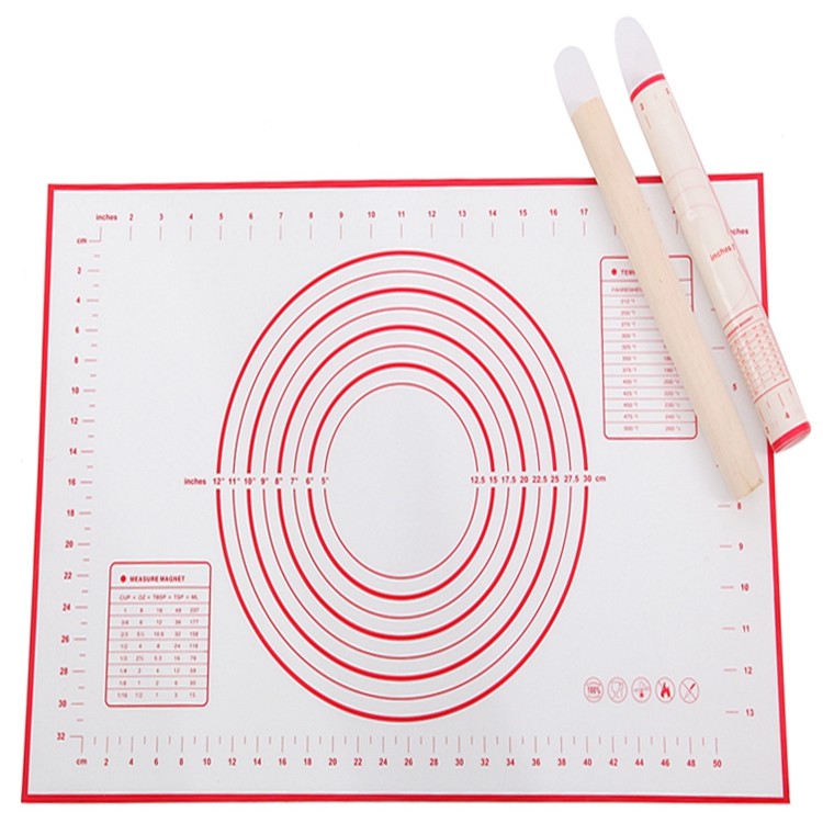 Extra Large Silicone Baking Mat for Pastry Rolling with Measurements Chef Special Pizza,Breads,Lasagna