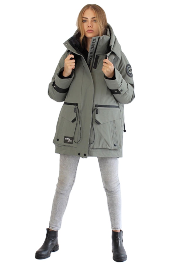 FODARLLOY Wholesale Ladies Stand Collar Warm Hooded Cotton-Padded Clothes Women Slim Winter Jackets Women Coats