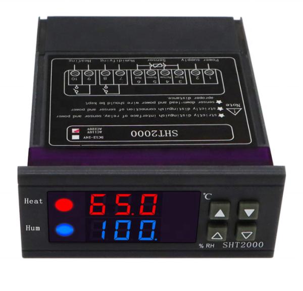 Dual Digital Temperature Humidity Controller AC 110V 220V Thermostat Humidistat