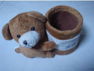 China Stufffed Plush Stationery Pen Vase Bear wholesale
