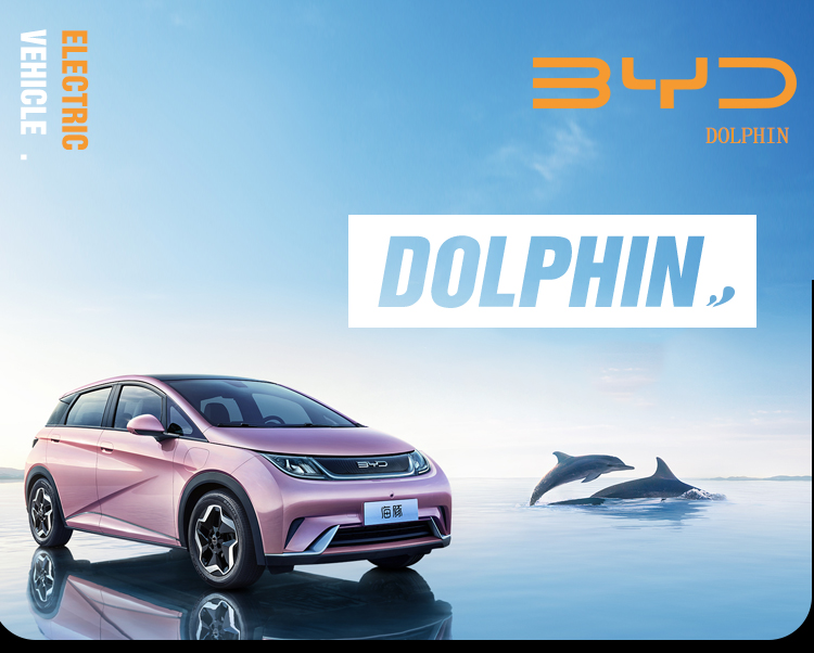 Byd Dolphin 405km Free Version The Best Sedan Car Blue Vehicle Handle Single Window Skylight Type Size mm 4995*1910*1495