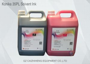 China 5Liter Konica 35pl Solvent Printing Ink For Konica 512 - 35 / 42pl Printhead wholesale