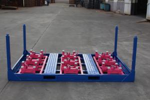 China ISO Warehouse Heavy Duty 2400 Lb Stackable Steel Pallets wholesale