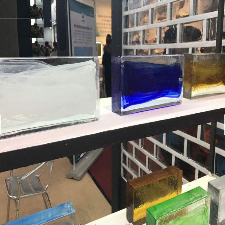ODM 200x100x50mm Crystal Glass Brick Blocks For Decoration Wall
