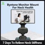 Automatic Lifting And Rotation Of Electric Monitor Stand black