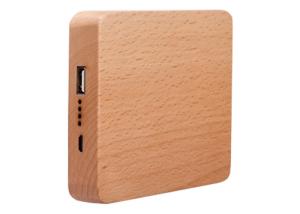 China 7800mAh Carved Wood Power Bank Customized Design Silk Screen Logo wholesale