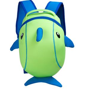 China Dustproof Kid Cool School Backpacks Water Resistance Dolphin Shape wholesale