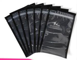 China Black Clear Pre Cut Vacuum Sealer Bags Poly Material With Zipper wholesale