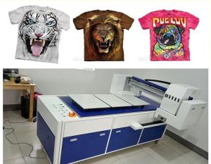 China Digital Flatbed T Shirt Printing Machine With 8 Ricoh GH2220 Head 260kg Weight wholesale