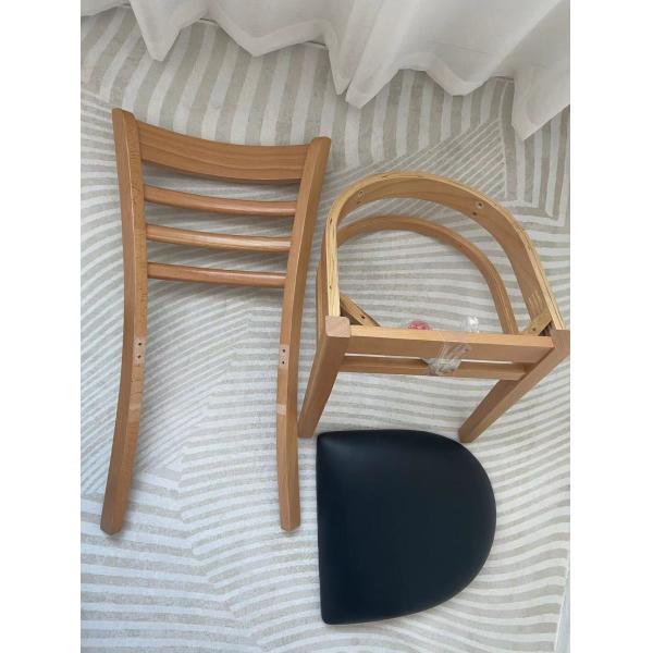 50pcs Wooden Restaurant Ladder Back Chair Modern Style Customized Dining Chair Nature Customization Commercial Furniture