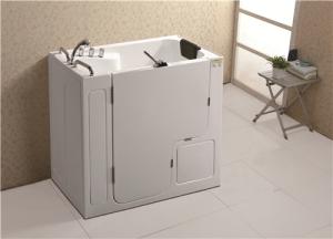 China Stainless Steel Frame Walk In Bath And Shower / Portable Walk In Tub 300W Blower Pump wholesale