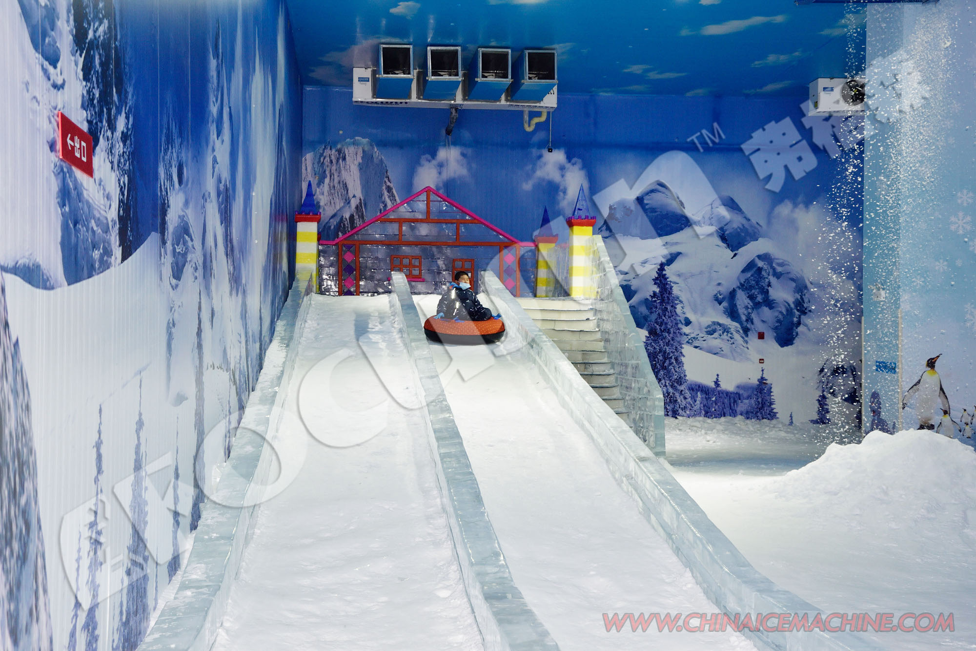 Advanced Commercial Snow Ice Focusun Flake Ice Machine for Indoor Skiing Resorts