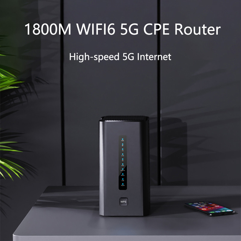 1800Mbps 5g Wifi 6 Mobile Router Support WPS Gigabit RJ45 Port