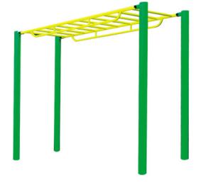 China outdoor fitness equipments steel based zinc powder coating Overhead Ladder-OK-T04 wholesale