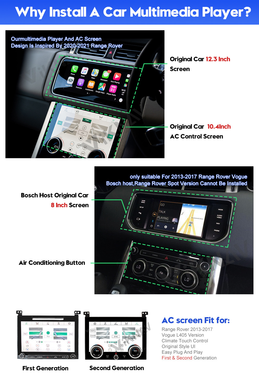 2Din Touch Screen Climate Control IPS Touch Screen GPS DVD Player