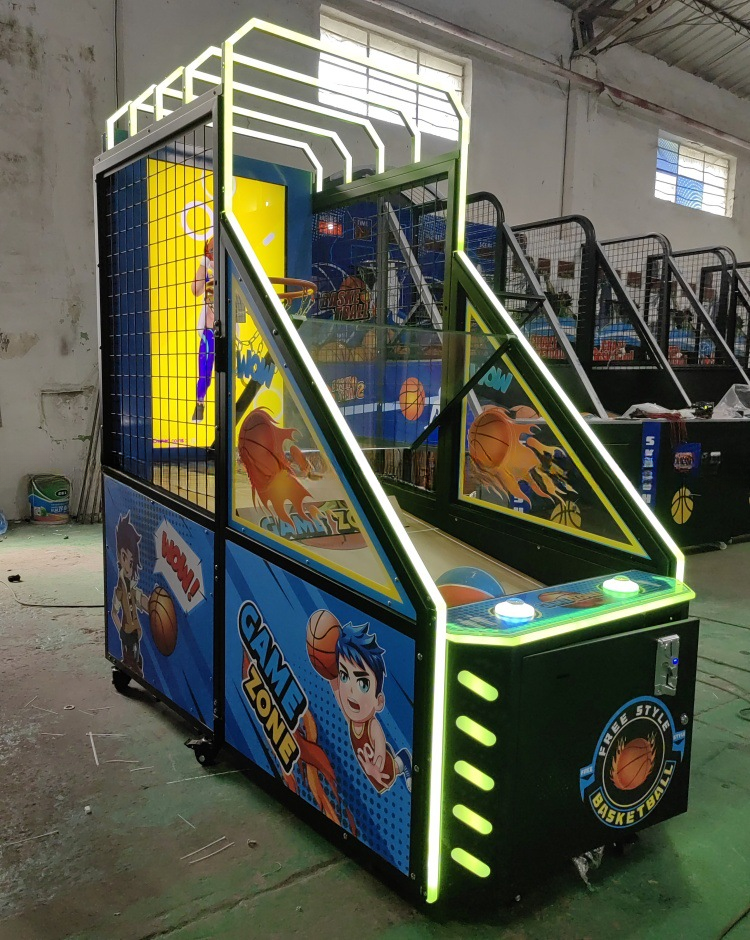 Fun Center Coin Operated Basketball Game Machine 180*81*190cm Low Maintenance