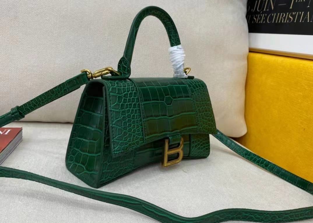 Alligator Print Crocodile Skin Bag , 23cm Luxury Tote Handbag
