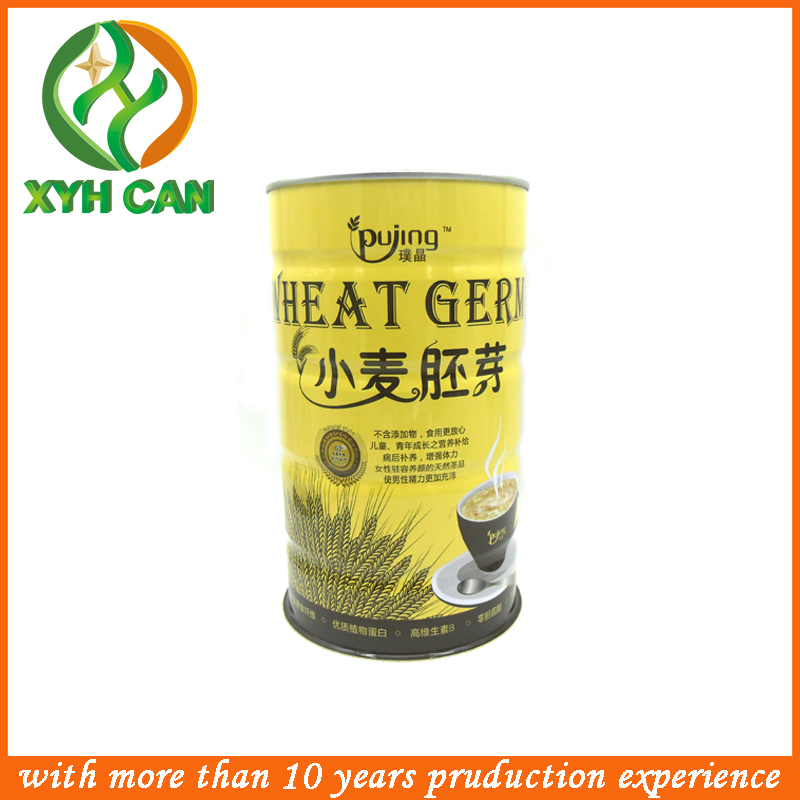 Milk Powder Tin Can Round Tinplate Metal Box Canned Tin For Dag Food Hight Adjustable