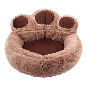 China Claw Shape Pet Den Bed Corduroy Material Gross Weight 24kg With Removable Cover wholesale