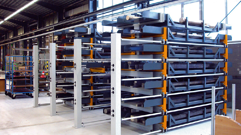 Manual Drive Telescopic Cantilever Rack