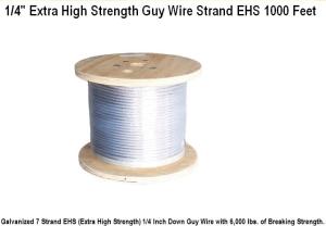 China Messenger strand 1/4&quot; EHS wholesale