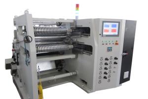 China SGS 2um 380V Plastic Film Rewinding Equipment , Slitting Rewinder Machine wholesale