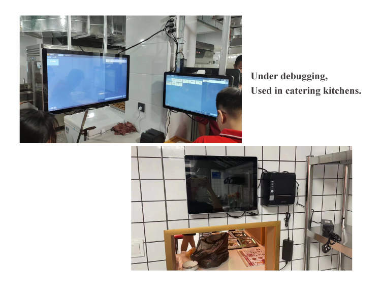 Black 15/18.5/21.5/32inch Touch All-in-One POS KDS Touch Panel PC for Kitchen Orders