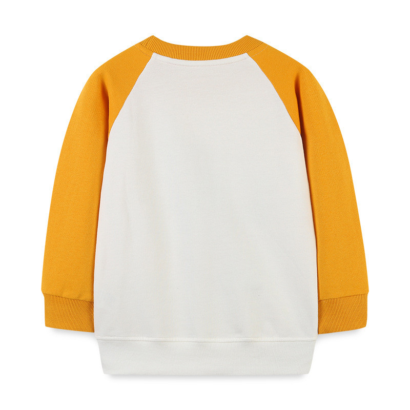 Custom thick children's 100% cotton pullover cartoon shirt toddler long-sleeved sweatshirt toddler boy clothing