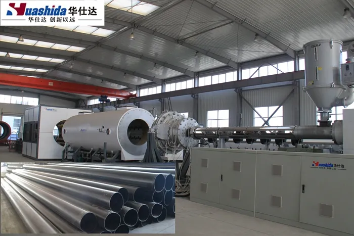 Dia 110-560mm PU Foam Pre-Insulated Pipe HDPE Jacket Pipe Production Line