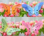 Solar power led fiber butterfly string
