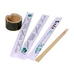 Custom printed opp wrapped disposable bamboo chopsticks 18cm 21cm 23cm