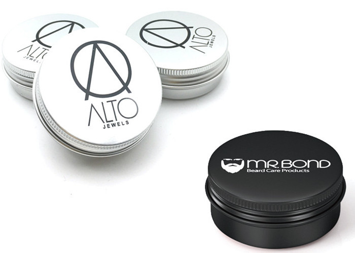 15ml 50ml 60ml 100ml 150ml Round Empty Tin Can Black Tin Screw Lid Black Aluminum Jar