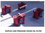 Double Oil Strainers For Oil Purifier Outlet AS16040-0.75/0.26 CB/T425-94 Duplex