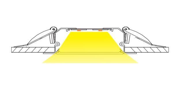70lm / W LED Ceiling Grid Lights , Recessed T8 LED Grill Light Lamp