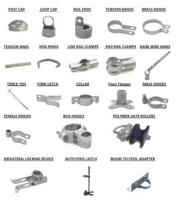 China Plastic Coating Chain Link Fence Hardware Metal Fence Accessories wholesale