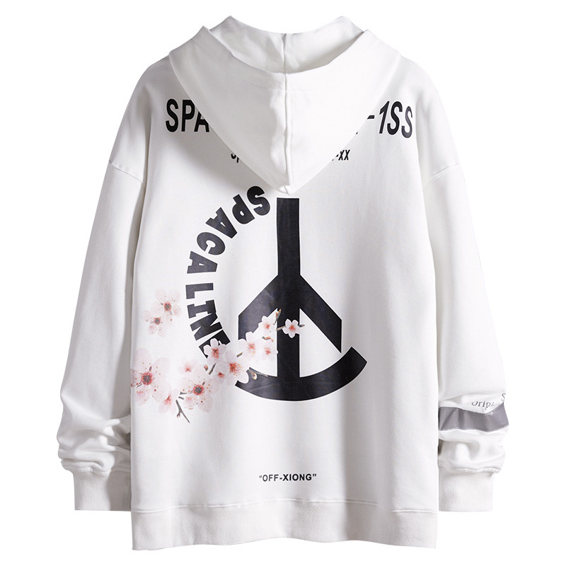 ODM Fake Two Piece Punk Men Cool Hoodies Anti Pilling 80% Cotton 20% Polyester